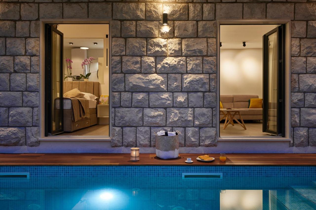 Villa Nika With Private Heated Pool Слано Экстерьер фото