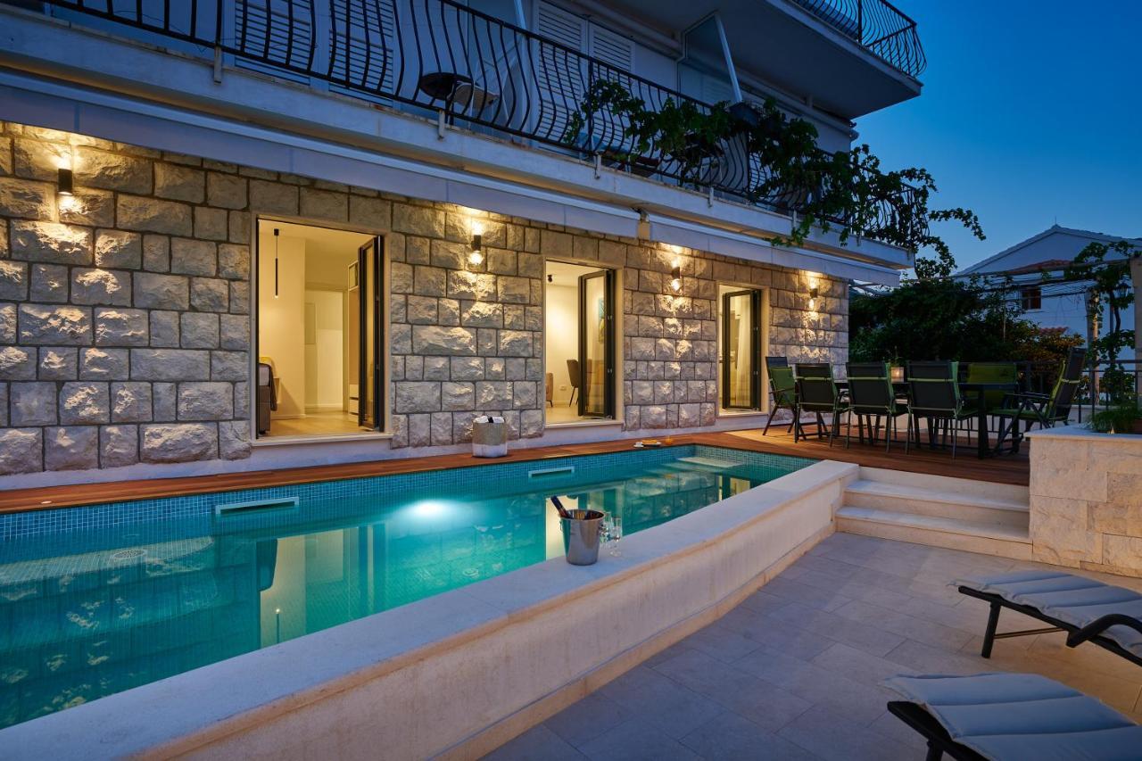 Villa Nika With Private Heated Pool Слано Экстерьер фото