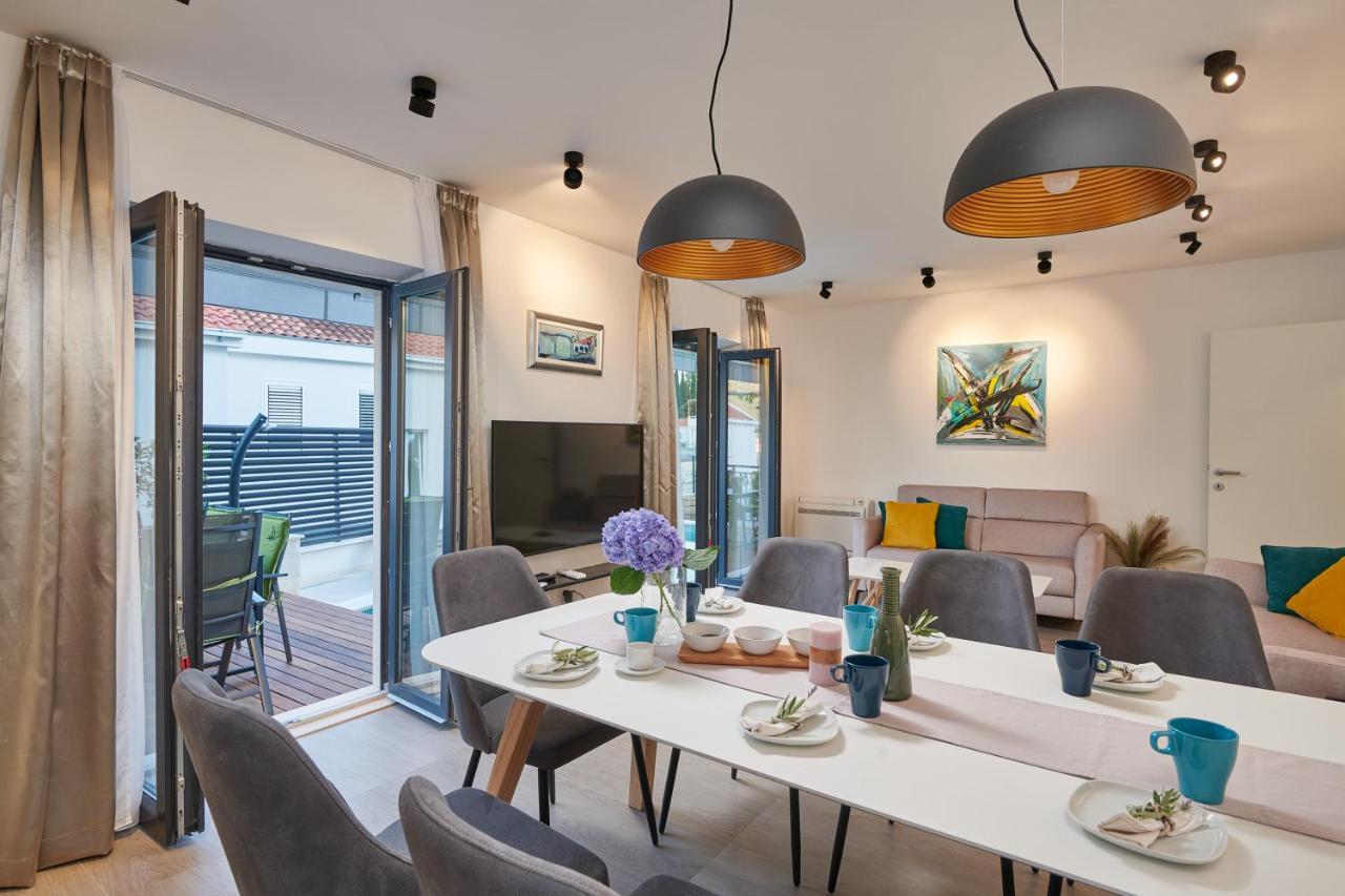Villa Nika With Private Heated Pool Слано Экстерьер фото