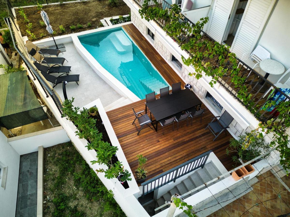 Villa Nika With Private Heated Pool Слано Экстерьер фото